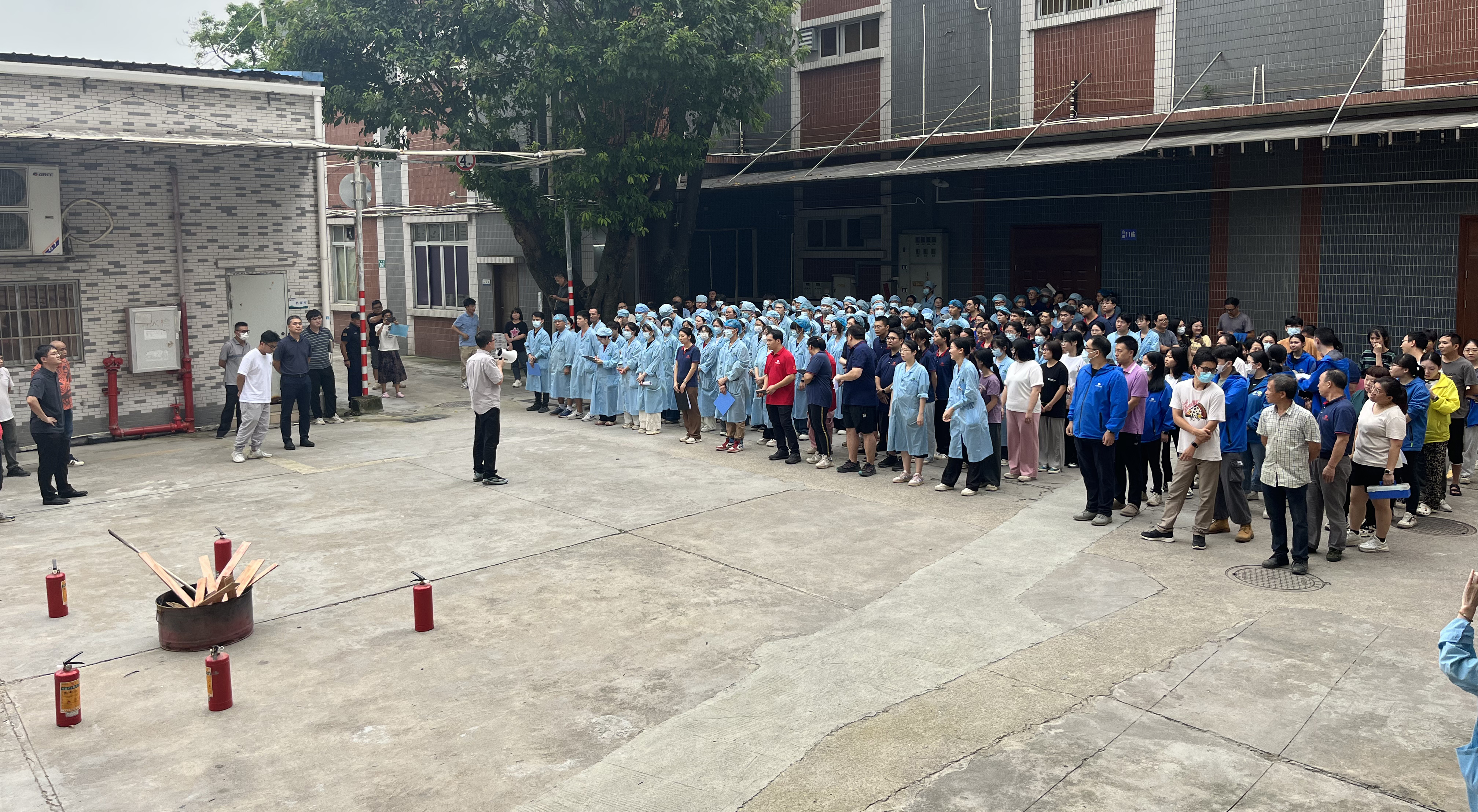 消防应急检验！采芝林药业举行跨部门“双盲”应急演练